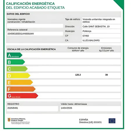 Holiday home La Sastreria *